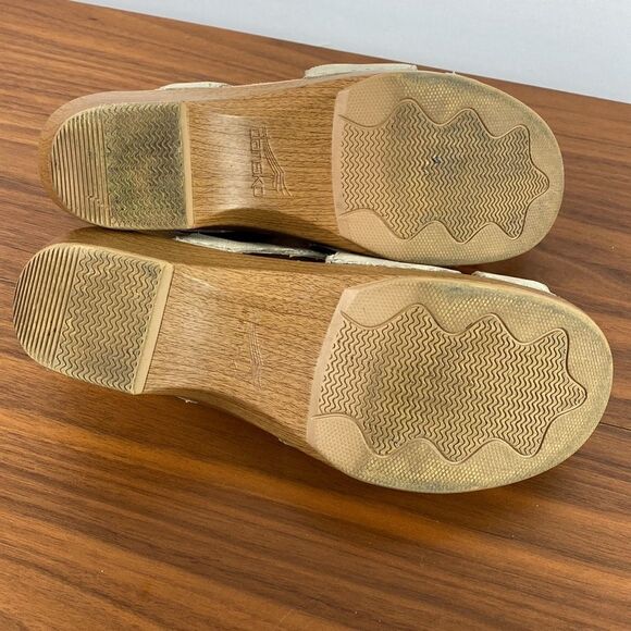 Dansko beige sling back clog sandals size 10.5/11 - Picture 6 of 10